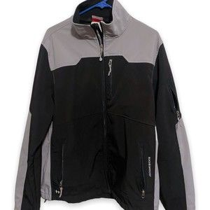 Black Diamond Double Diamond Mens Jacket Size L Full Zip Pockets Fleece Lined